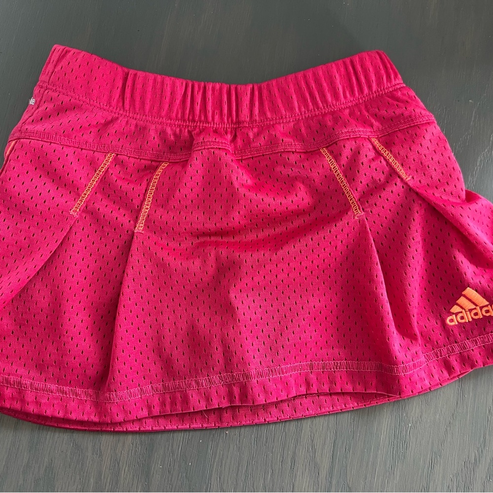 Adidas Pink Athletic Skort with Elastic Waistband